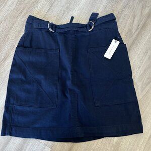 Pilcro and the Letterpress by Anthropologie Womens skirt size 8, blue belted NWT